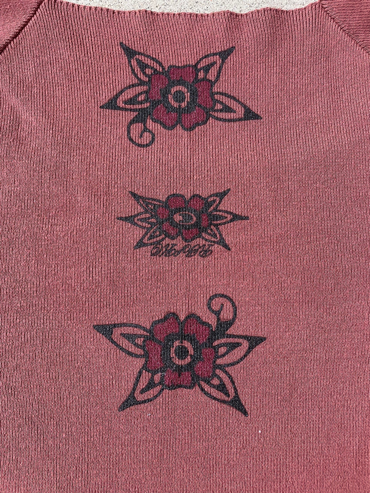 Flora Knit Crop Tee